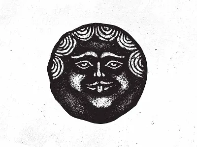 Reconstruction of Ancient Greek Coin With Gorgon Head antic coin gorgon greek head old