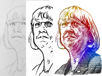 Illustration of Patty Murray color editorial illustration illustration patty murray pen and ink politics portrait sketch sketchbook