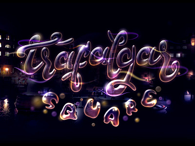 Trafalgar Square – Type Illustration 2/6 calligraphy custom type ink lettering sketch type type based illustration type illustration typographic illustration typography