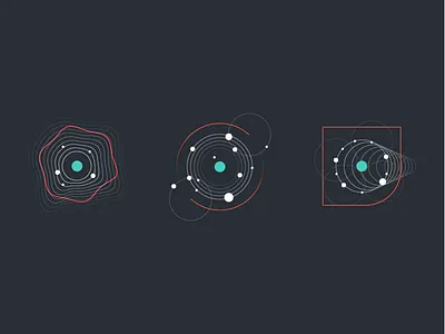 Presentation Illustrations data dots illustration lines movement reaktor