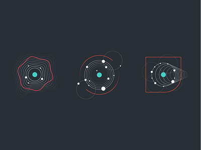 Presentation Illustrations data dots illustration lines movement reaktor