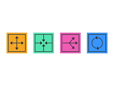 Design Process Ideograms design process icons ideograms