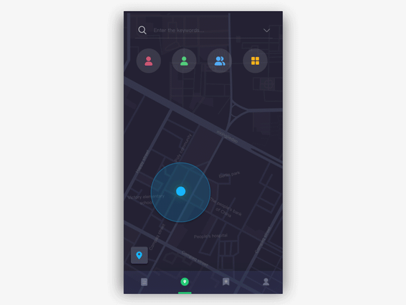 near／map information map social ui ux