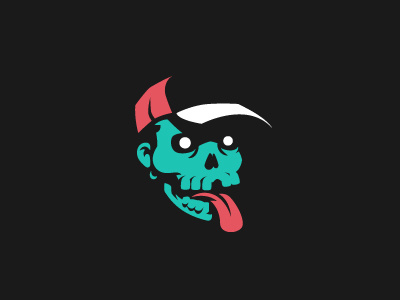 Zombie Logo cool dead tongue undead zombie