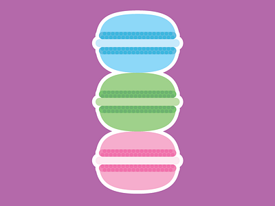 Macarons cookie french french macaron macaron pastel sticker mule
