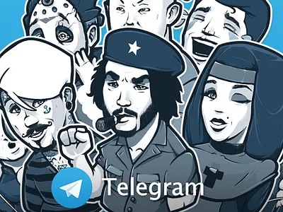 Stickers For Telegram character chat design emoji messenger sticker telegram