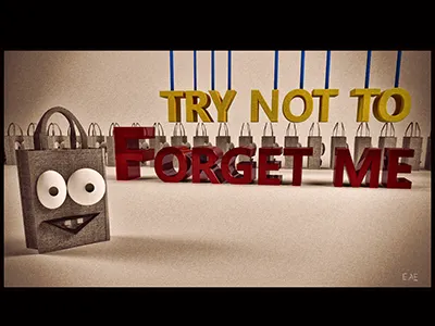 Try not to forget me ,recycle shopping bag asda carrefour inditex jerónimo martins lidl marks spencer sainsbury supermarket tesco walmart רמי לוי שופרסל