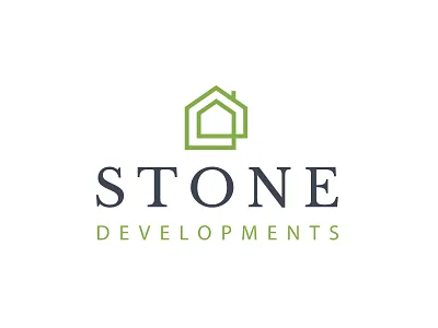 Logo branding construction design flat glyph identity lettering logo mark