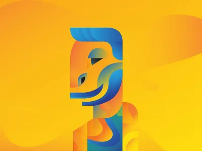 Aloha character design icon illustration vector