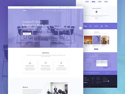 Zombiz Business PSD Template business consultancy finance psd template