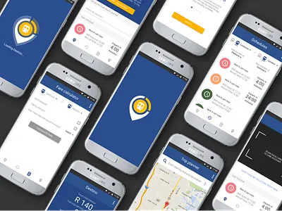 Destino - Gautrain Traveling App Concept Interfaces adobexd app design interface mobile product ui ux