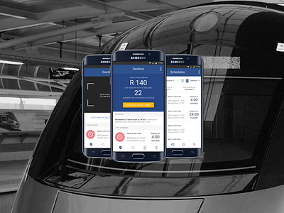 Destino - Gautrain Traveling App Concept adobexd app design interface mobile product ui ux