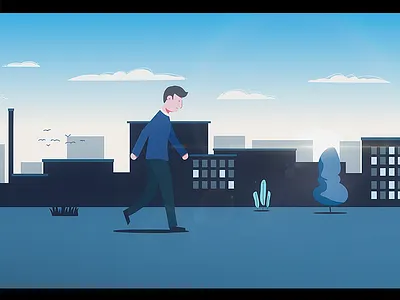 Styleframe 2d blue color sky styleframe vector