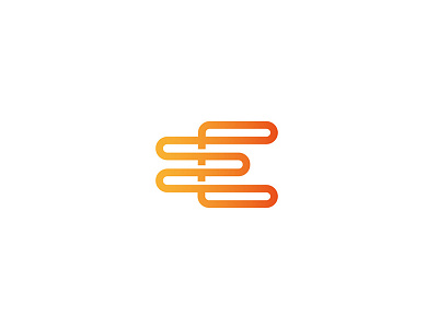 E Heater logo e e letter heater logo orange warm warmer