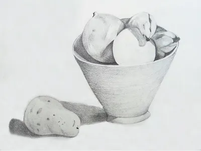 Pencil Shading banana drawing mod pot potato