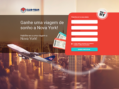 Landing Page form landing travel