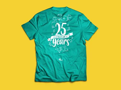 B2RUN t-shirt vol.2° anniversary blackboard calligraphy decor design graphic hand write handwritten lettering ribbon shirt t shirt