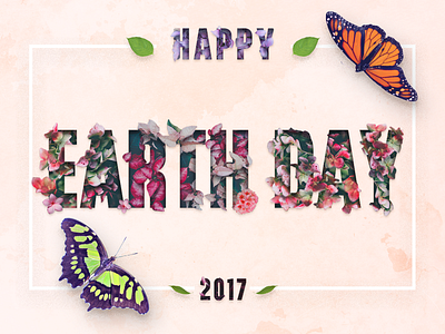 Earthday butterfly earth earthday flower