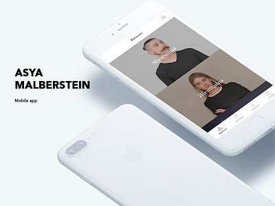 Asya Malberstein official app adaptive app black box clean ui ux web white