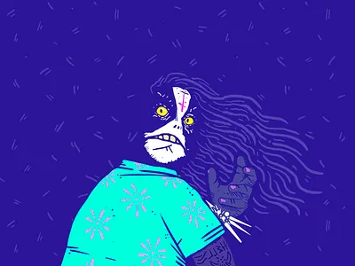 Party Abbath abbath black metal character illustrator party satanic