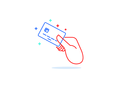 Credit Card Transactions application banking best flat hand icon mobile phone transaction ui user vector