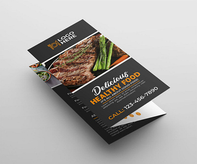 Food Restaurant Trifold Brochure pizza trifold