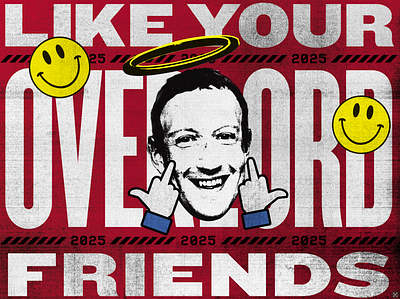 Overlord: Zuck graphic design poster street art