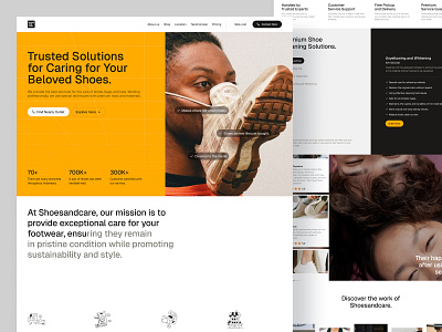 Redesign Shoes and Care Landing Page blog care community ecommerce footwear landing page laundry market marketplace nike product shoe shoes shoes care shoes store shope sneakers store web design