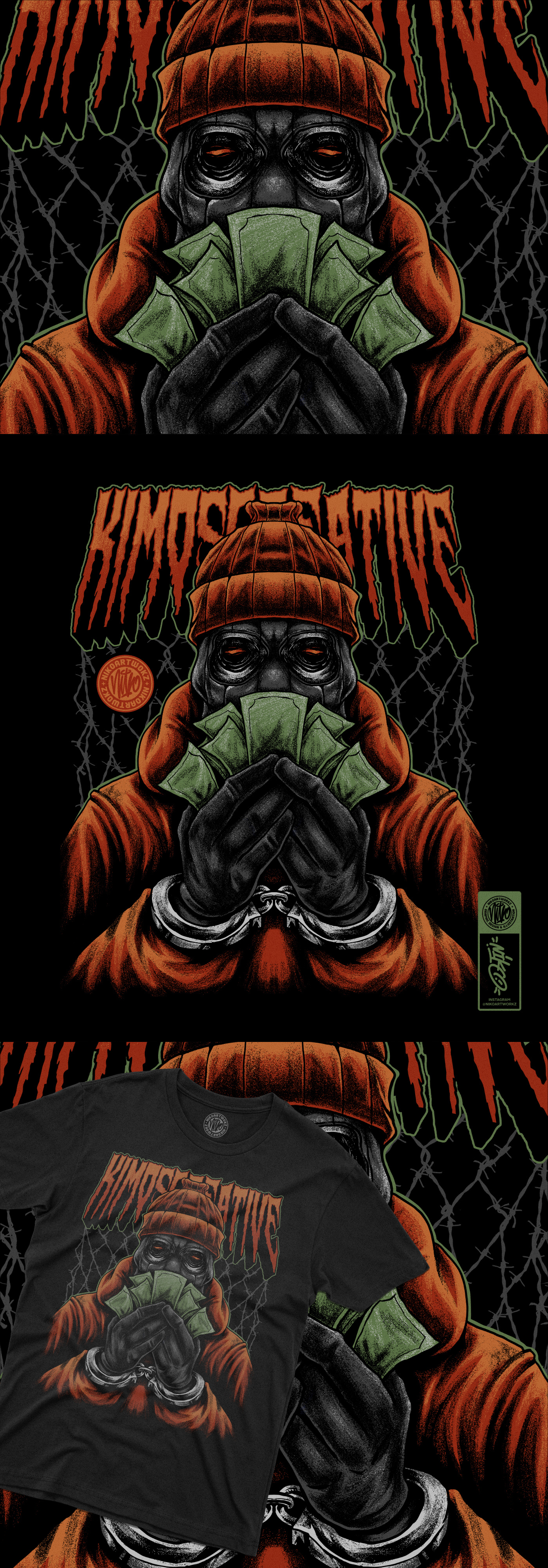T-Shirt Illustration apparel art artwork branding clothing design digital art fashion graphic design illustration logo merchandise streetwear