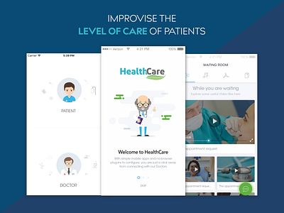 Health care branding doctor healthcare healthcare app home screen mobile app patient telemedicine ui user interface vector