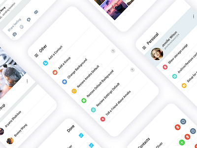Messaging App android chatting design ios message mobile app typography ui us