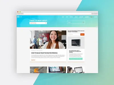 Struto Blog blog prototype struto ui wireframe