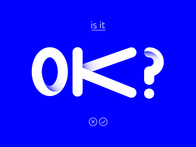 is it? graphic design illustration interaction letters micro interaction motion design ok type typography ui we design web