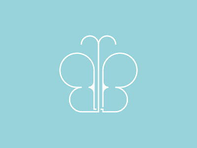 Pre-made LOGO for sale - Butterfly 02 butterfly design hong kong logo logos mack minimalism peacock butterfly pre made social sold 蝴蝶