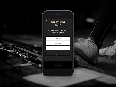 Claire Northey - Mobile Website Design artist music ui web web design website website design