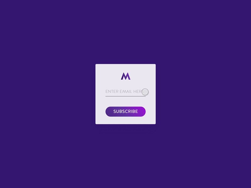 Tiny Subscribe / Sign Up widget // 001 001 daily ui dailyui newsletter signup subscribe tiny widget