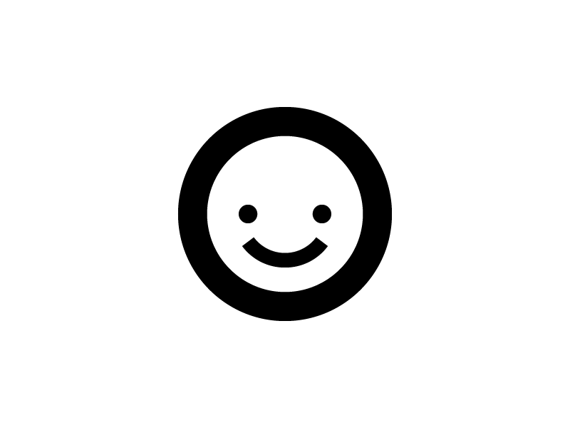 Hello black and white gif glitch happy face smiley