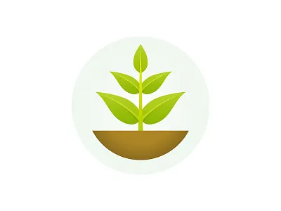 Grow Nature Icon app earth green ground growth icon icons leaf leaves logo mark nature