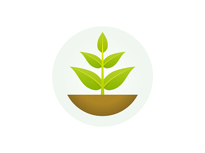 Grow Nature Icon app earth green ground growth icon icons leaf leaves logo mark nature