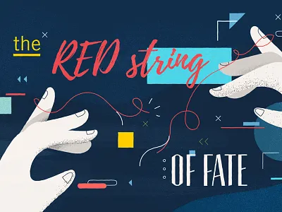 Red String of Fate fate illustration japan red string styleframe
