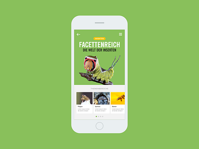 Naturkundemuseum Karlsruhe — Category Intro Screen app ios mobile