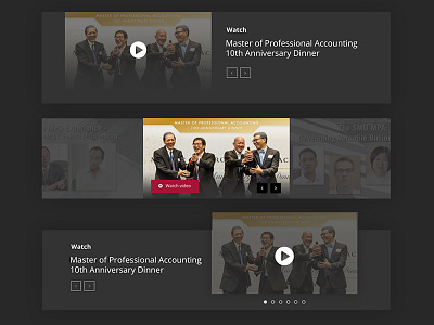Video Sliders components dark singapore management university slider ui video video carousel