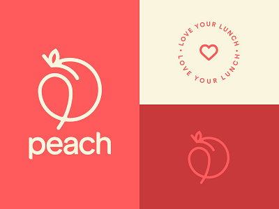 Peach - Color Exploration illustration logo peach