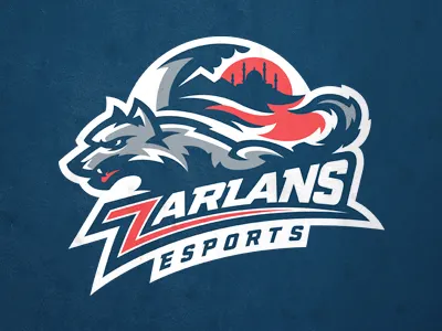 Zarlans concept design esport logo mascot sport team wolves