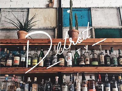 Procrastilettering bar goals cheers detroit labels lettering letters type