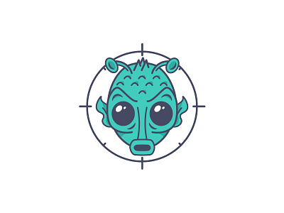 Han Shot First aliens bounty hunter design digital art greedo gun illustration line art sci fi starwars