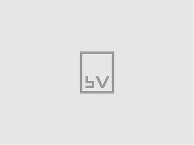 bV Logo brand bv geometric grey logo mark rectangle