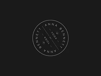 Anna Bennett Yoga | Logo badge logo stamp type