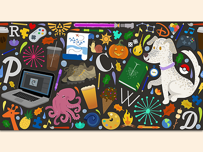 About Cassie Nested Drawing icons illustration nested