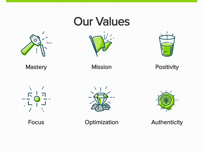 Granify Values Icons animation css edmonton granify icons illustration motion svg web